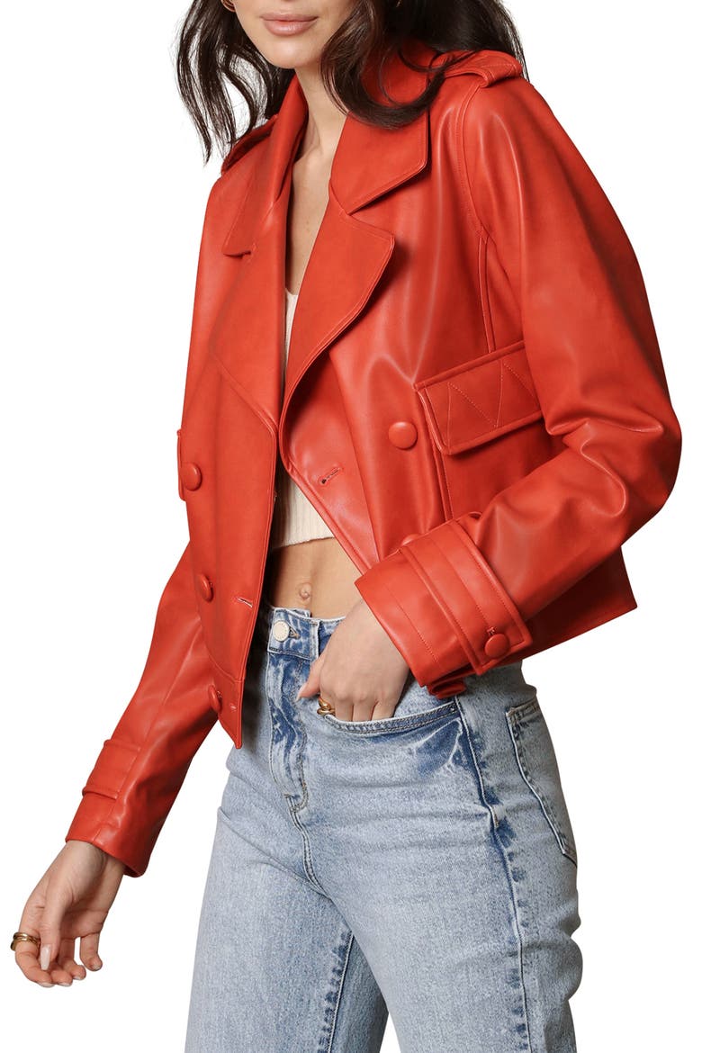 Structured Double Breasted Jacket, Alternate, color, SEDONA