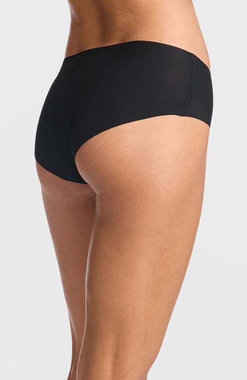 Commando Invisible Seamless Rib Bikini Briefs In Black