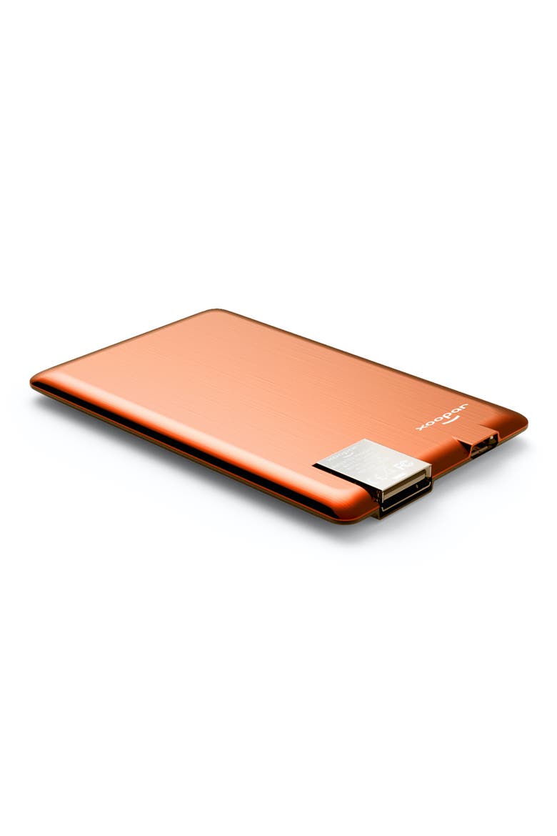 PowerCard Ultra Slim Universal Phone Power Bank, Alternate, color, ORANGE