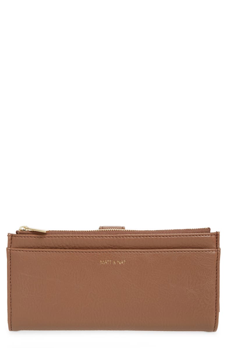 Matt & Nat Motiv Faux Leather Continental Wallet, Main, color,