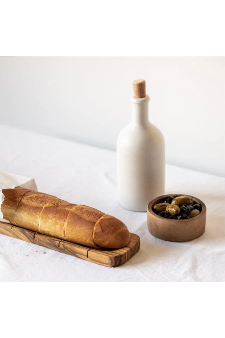 Olive Wood Bread Slicing Board, Alternate, color, Natural