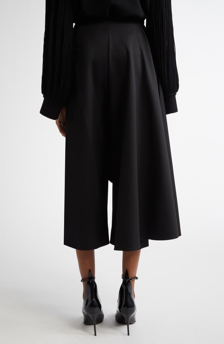 Alaïa Asymmetric Skirt Trousers, Alternate, color, Noir Alaia