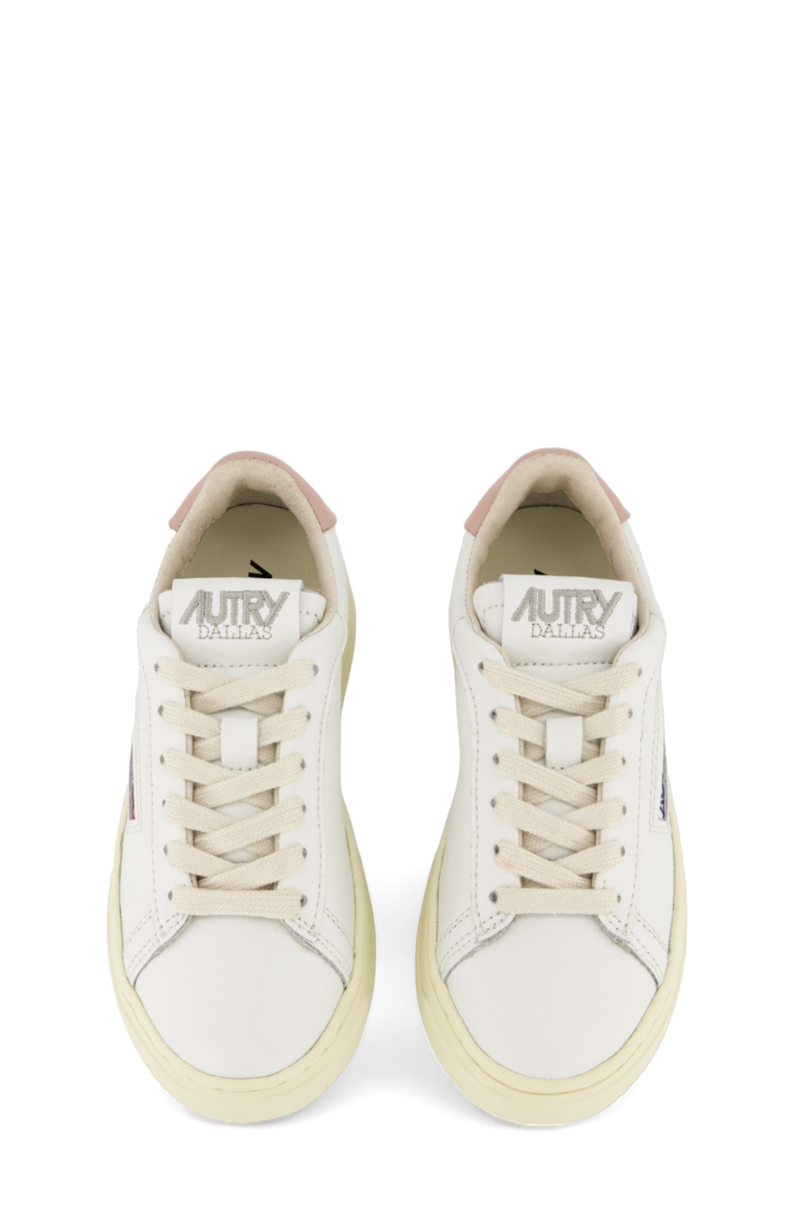 AUTRY Kids' Dallas Low Sneaker, Alternate, color, Four White