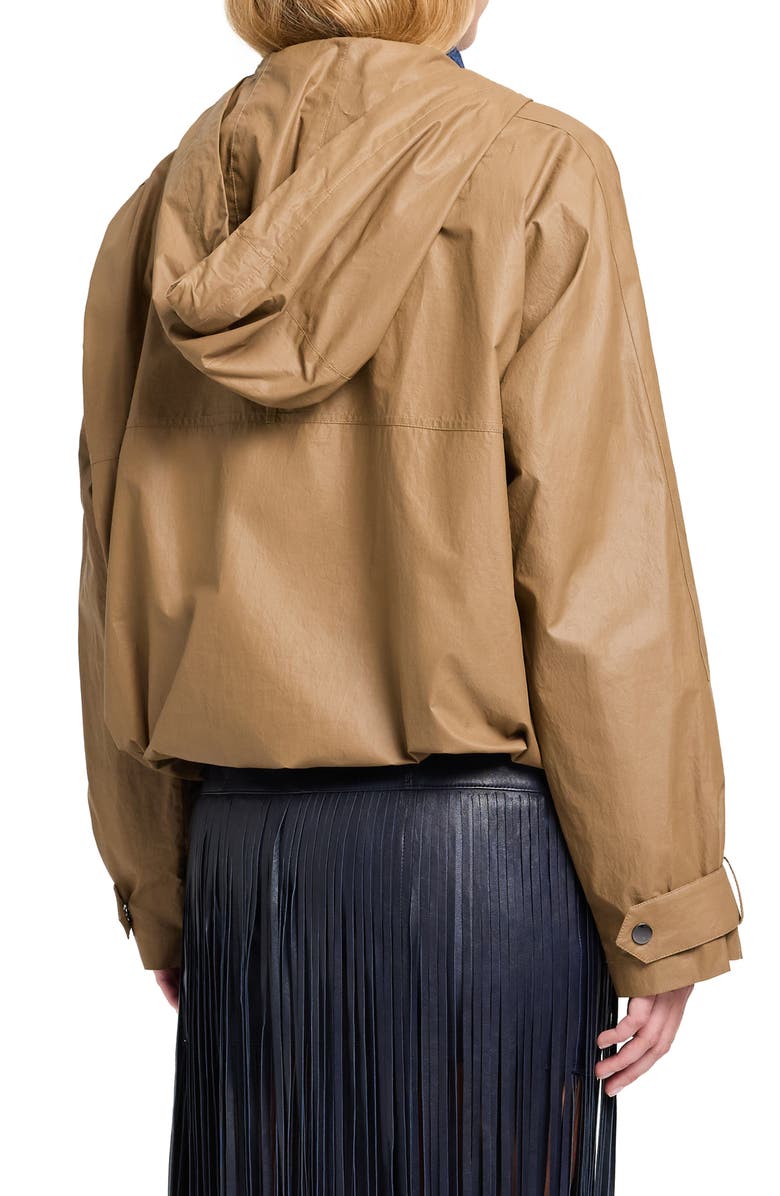 TWP Rain Check Water Repellent Hooded Anorak, Alternate, color, Ermine