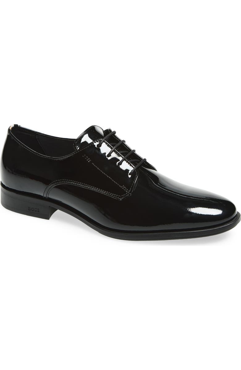 BOSS Colby Patent Derby, Main, color, Black