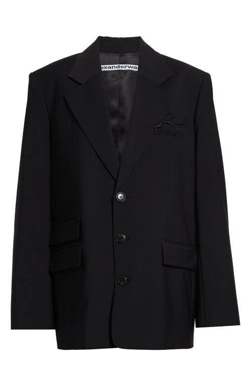 Alexander Wang Wool Blazer In Black
