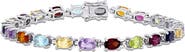 DELMAR Sterling Silver Multistone Bracelet