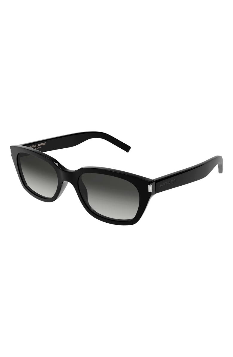 Saint Laurent 54mm Rectangular Sunglasses, Main, color, 