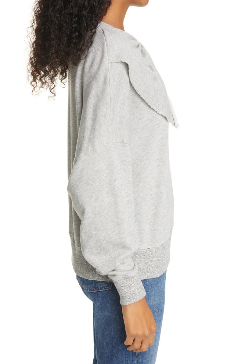 THE GREAT. The Bow Sweatshirt, Alternate, color, 