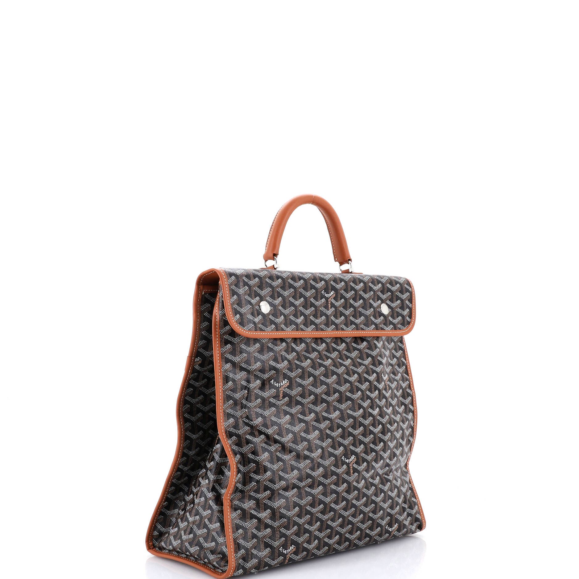 Pre-Owned Goyard Sainte Lucie Bag Coated Canvas, Alternate, color, Brown