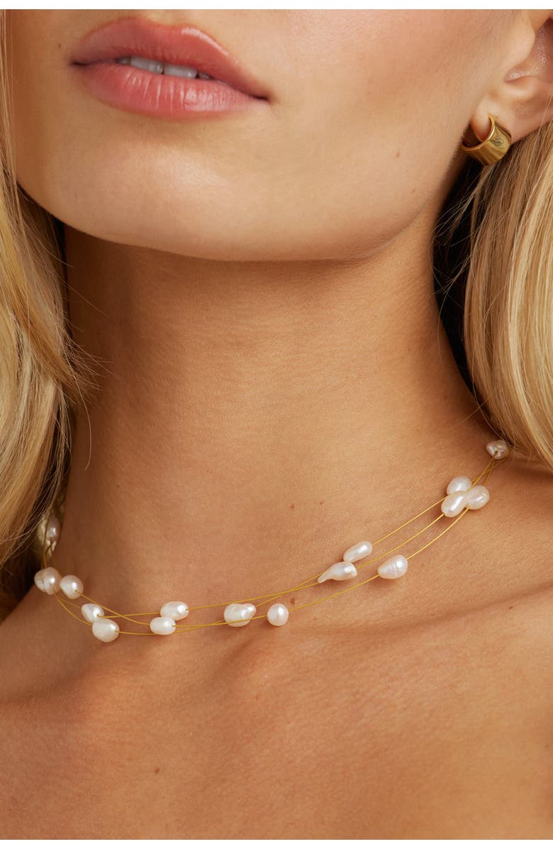 Untamed Petals Pacific Pearl Choker, Alternate, color, 