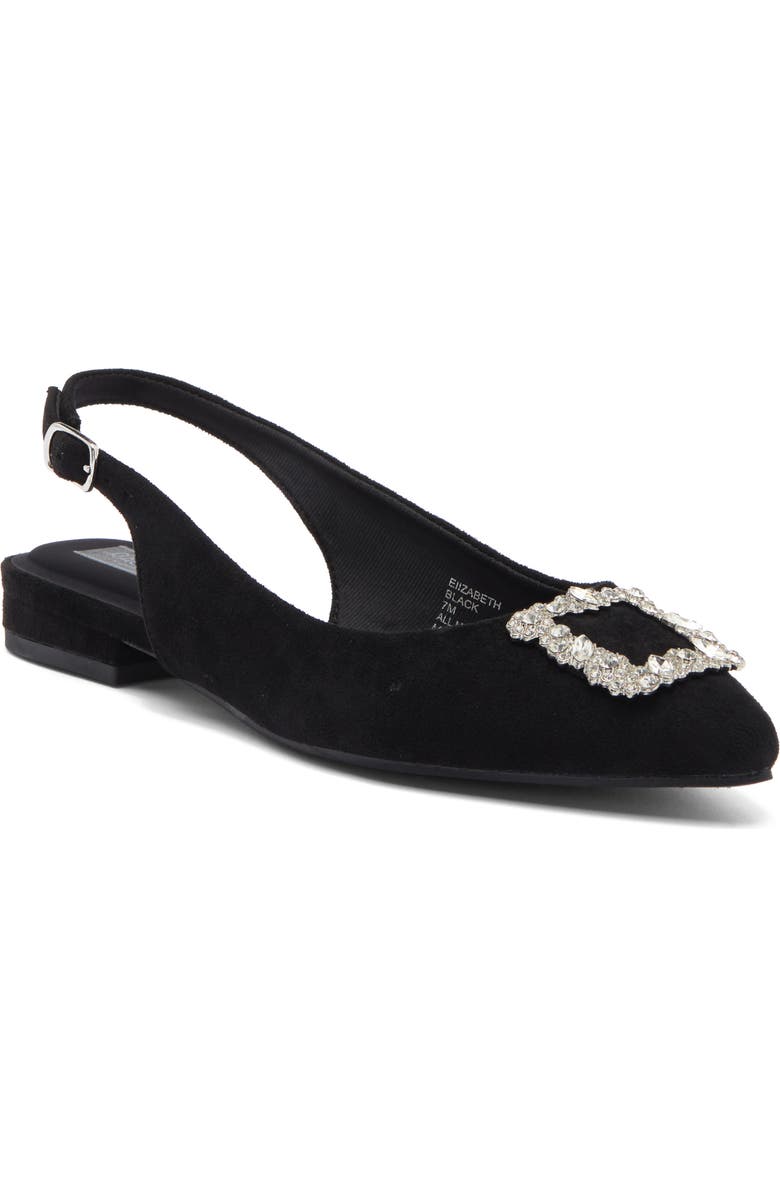 RACHEL Rachel Roy Elizabeth Crystal Buckle Slingback Flat, Main, color,