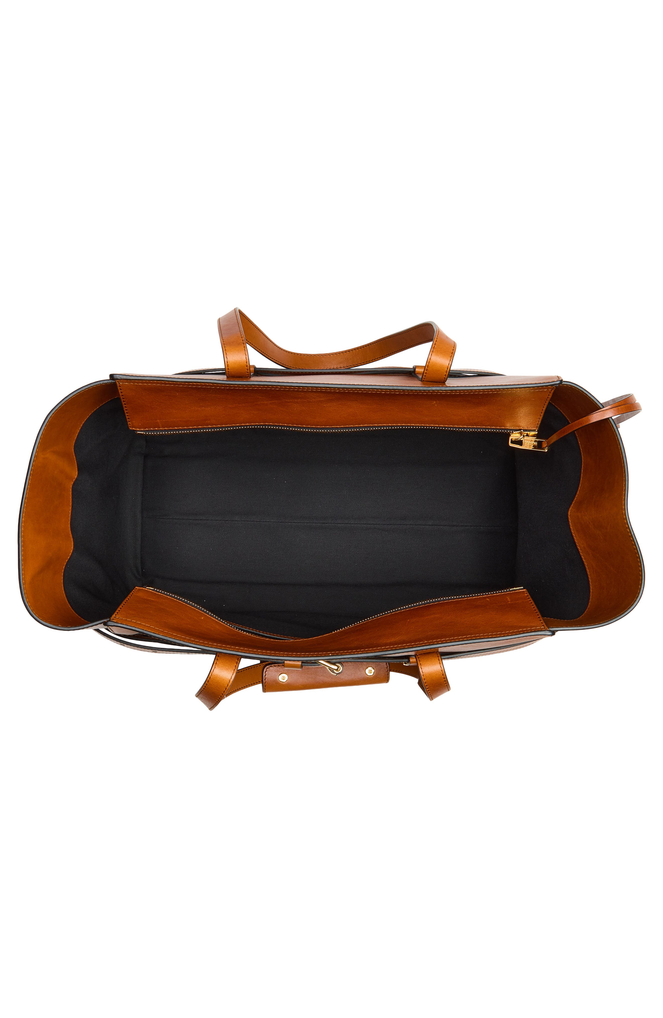 Moschino Tie Me Leather Tote, Alternate, color, Hide 20A Od9