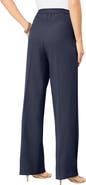 Roaman's Plus Size Wide Leg Bend Over® Pant