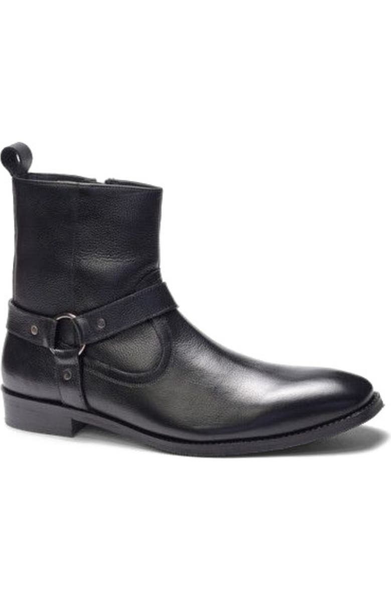 A. Veer Westin Harness Boot, Main, color, Black Leather