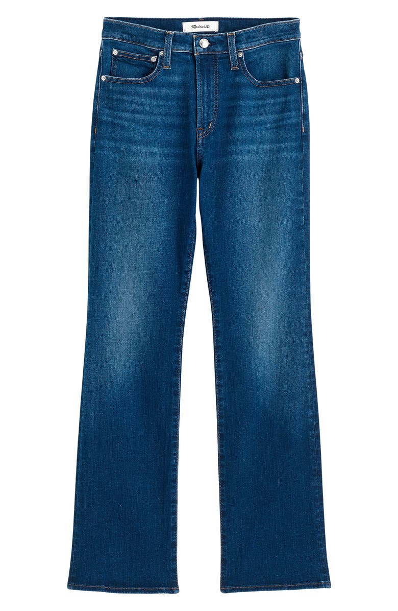 Madewell The Stretch Flare Crop Jeans, Main, color, Osgoode Wash