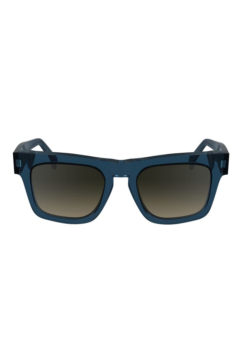 Kramer 51mm Rectangular Sunglasses, Main, color, BLUE
