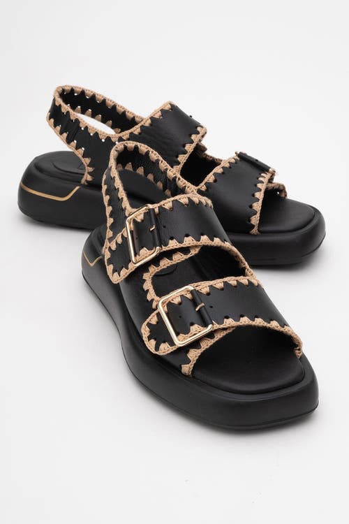 Forever & Always Shoes Douro Braided Rope Strap Leather Sandal