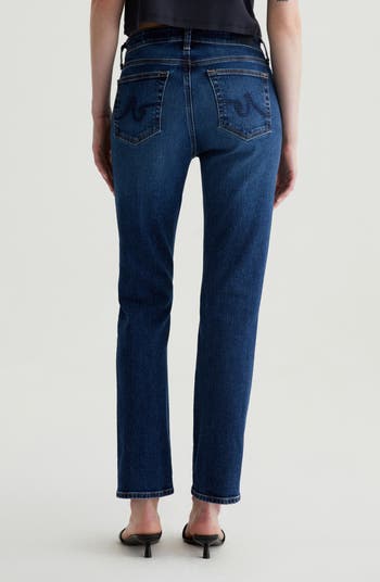 Mari Mid Rise Slim Straight Leg Jeans
