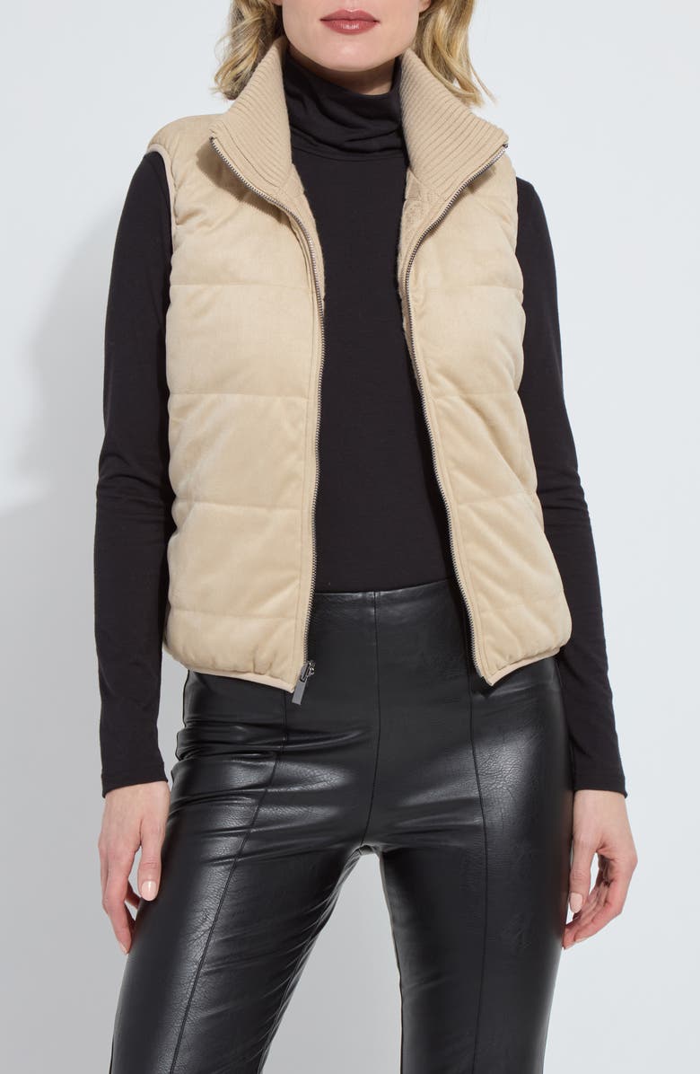 Lysse Petra Reversible Puffer Vest, Alternate, color, Blonde Wood