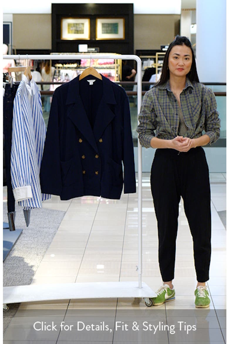 Double Breasted Knit Blazer video