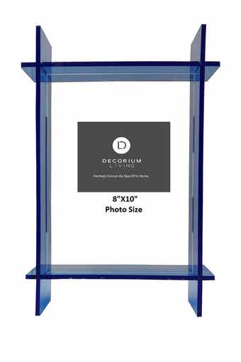 Neon Blue Lucite 8" x 10" Frame