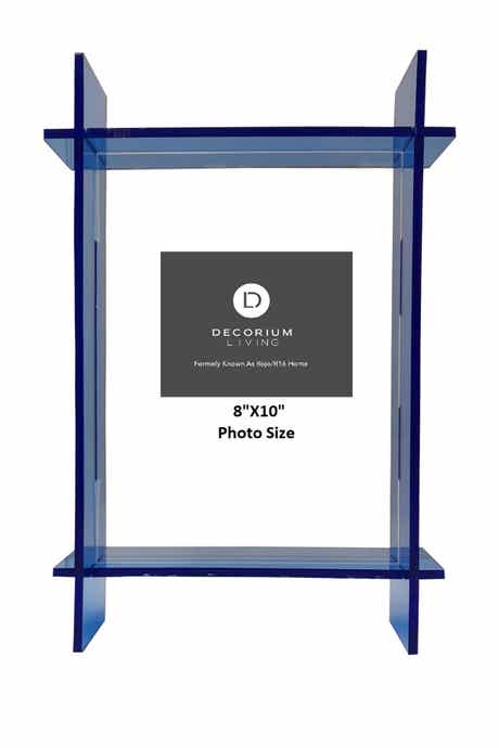 Neon Blue Lucite 8" x 10" Frame