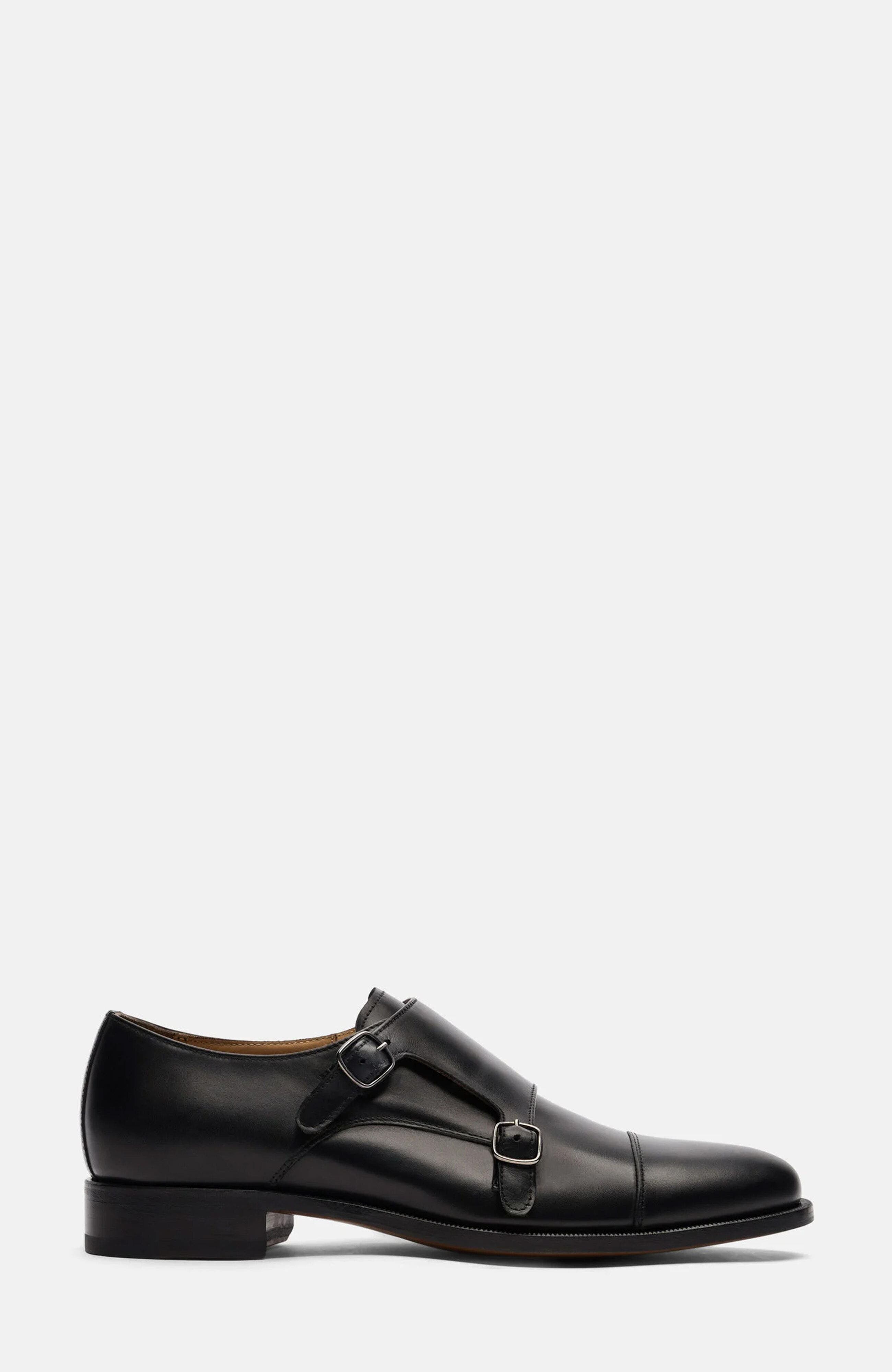 SCAROSSO Firenze Monks, Alternate, color, Black Calf