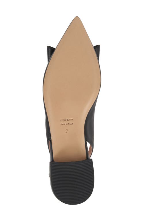 Bruno Magli Bella Pointed Toe Slingback Flat In Black