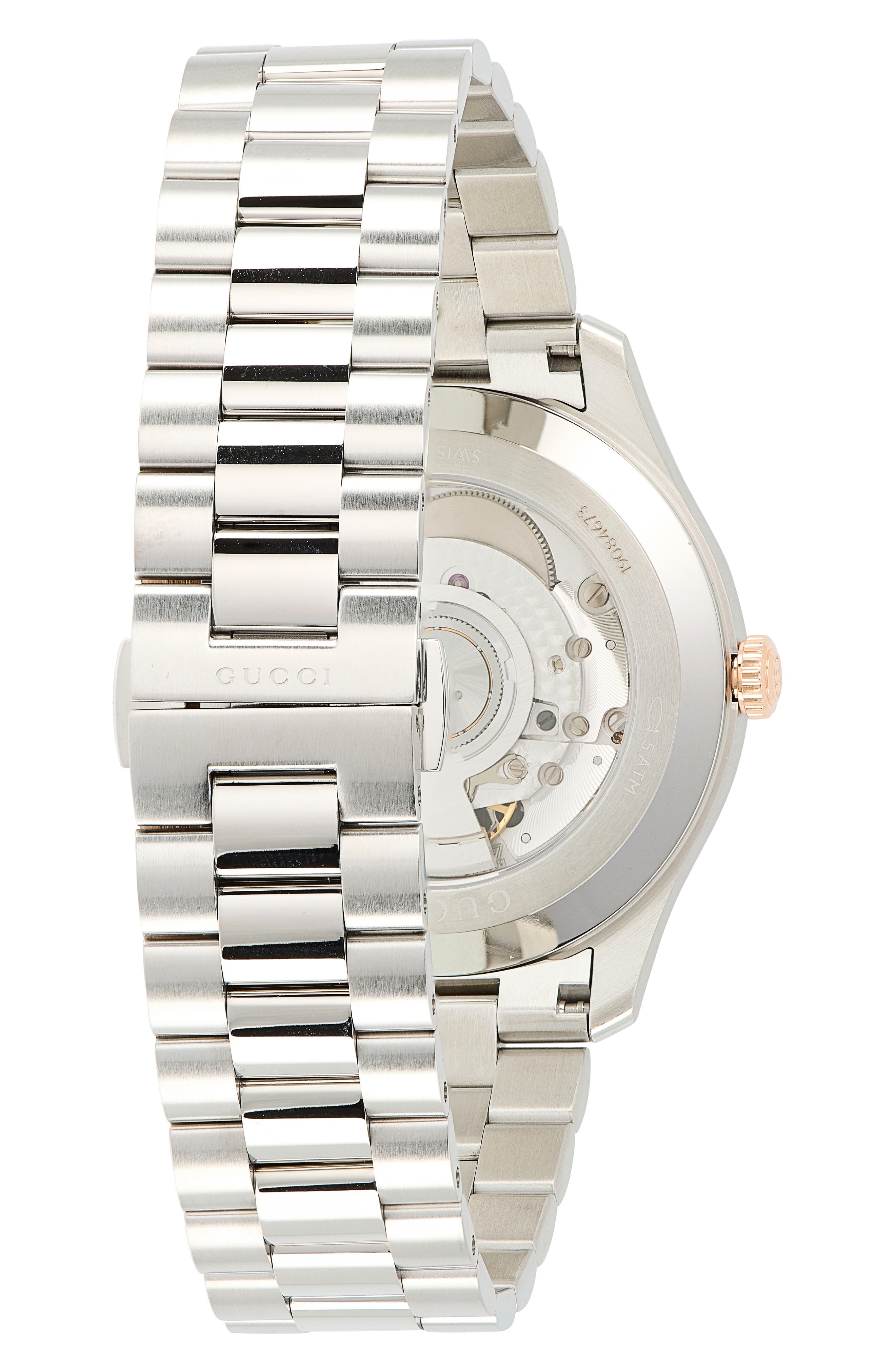 Gucci G-Timeless Slim Two-Tone Automatic Bracelet Watch, 40mm
