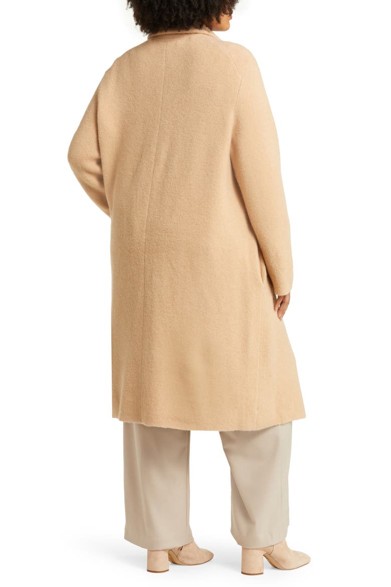 Collared Cardigan Sweater Coat, Alternate, color, LT BRITTLE