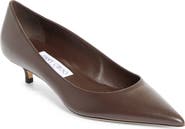 Jimmy Choo Amelia Pointed Toe Kitten Heel Pump