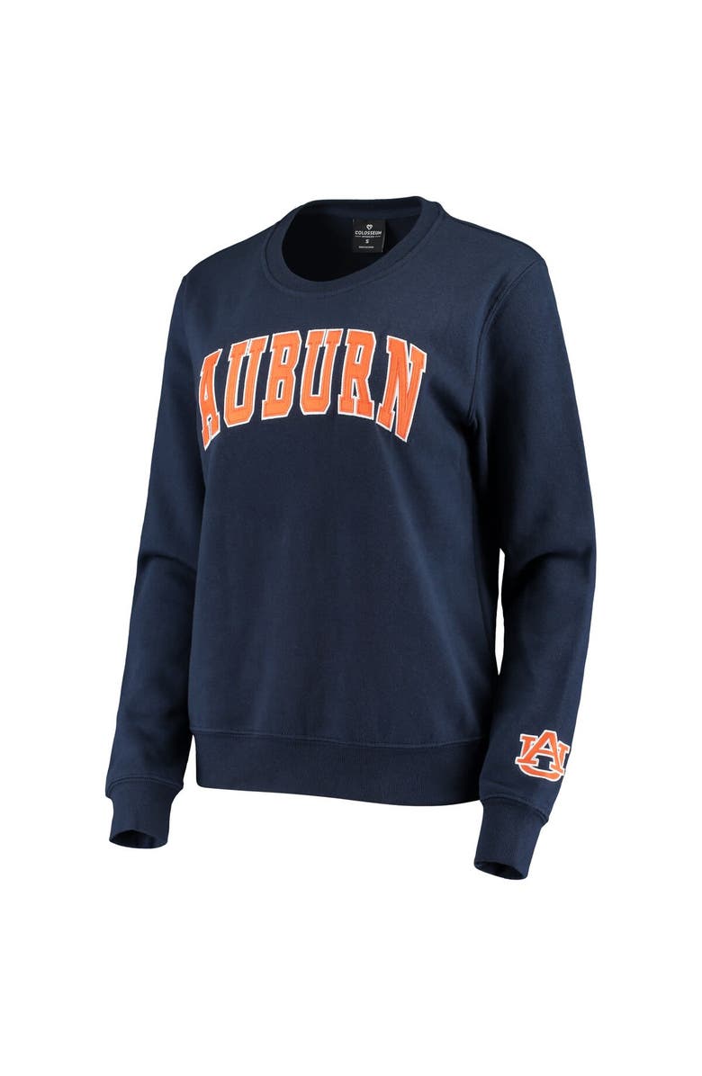 COLOSSEUM Women's Colosseum Navy Auburn Tigers Campanile Pullover Sweatshirt, Alternate, color, Navy