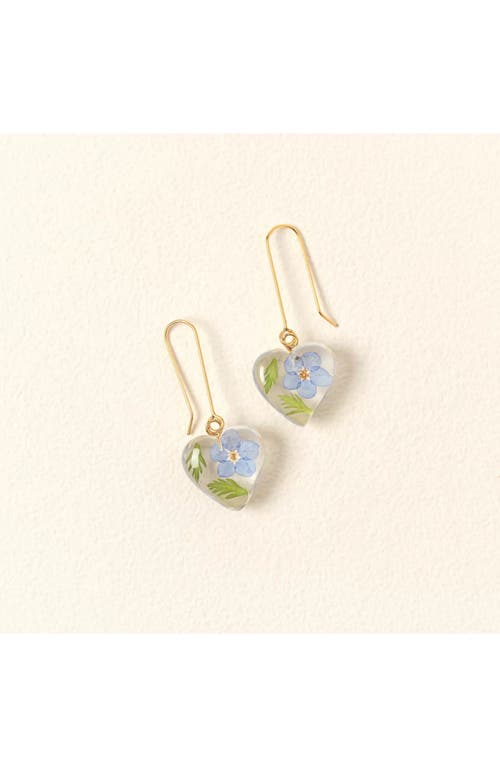 Belart Birth Month Flower Heart Earrings