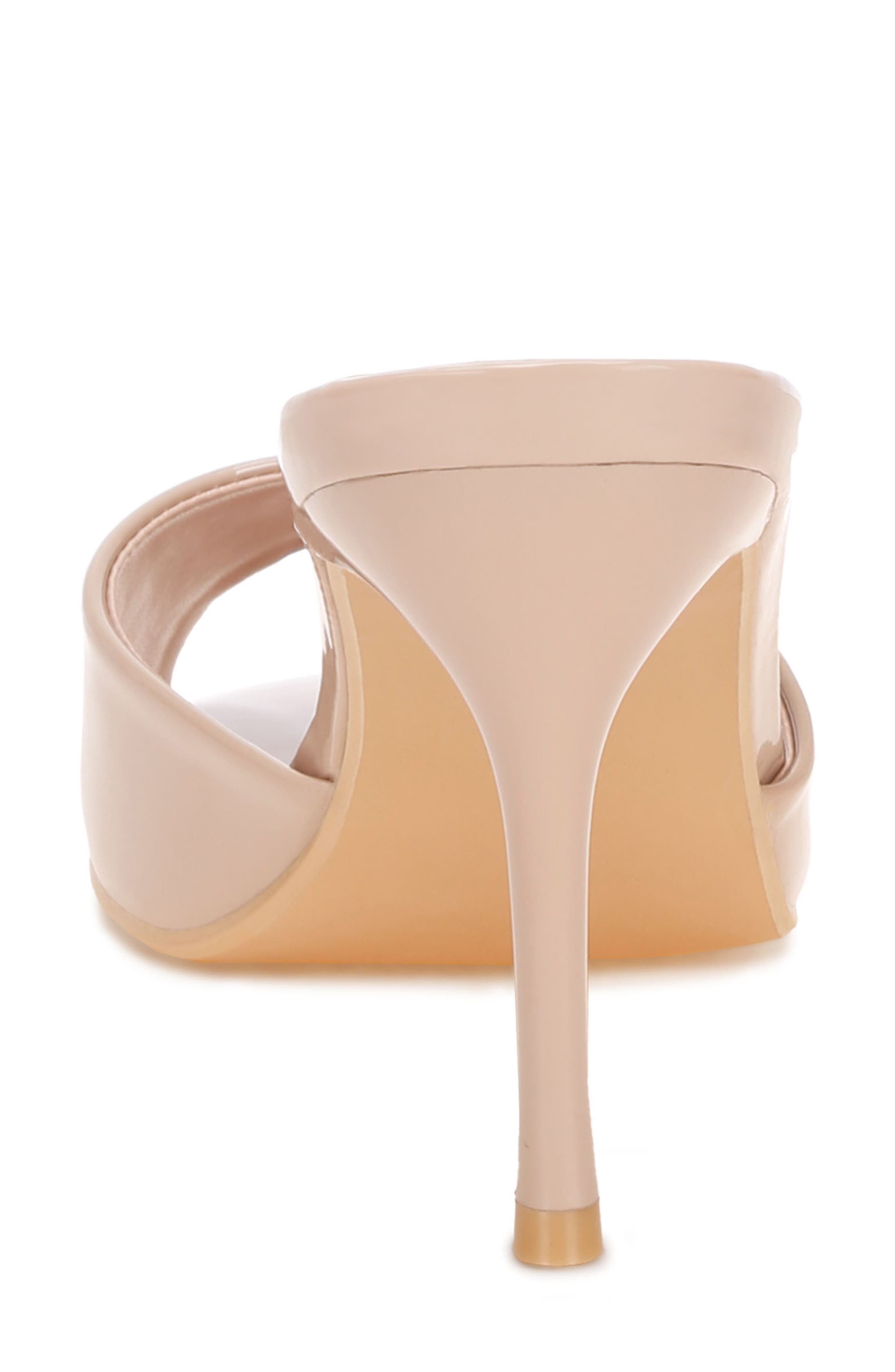 Lilith Peeptoe Slide Sandal, Alternate, color, BEIGE