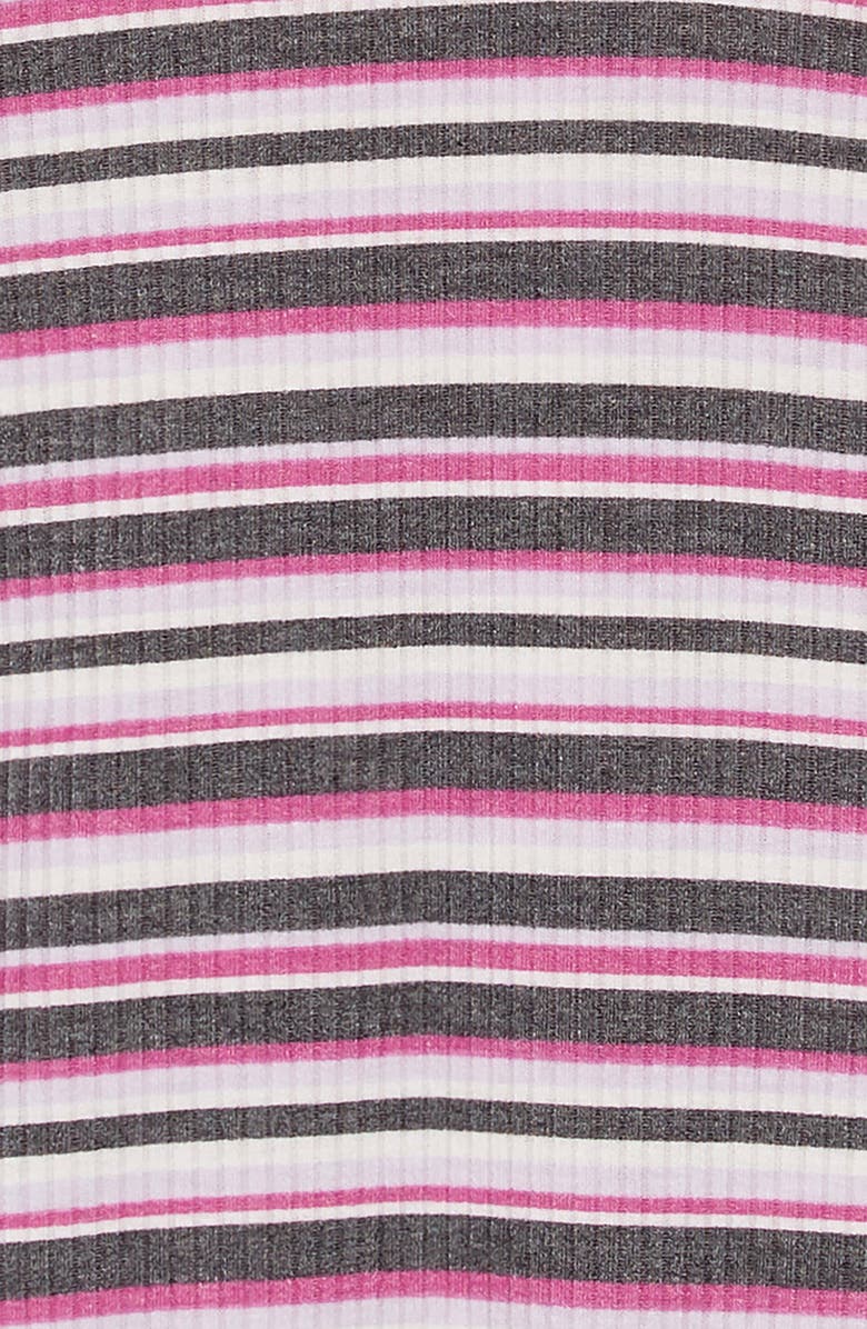 Love, Fire Pieced Stripe Mock Neck Dress, Alternate, color, 