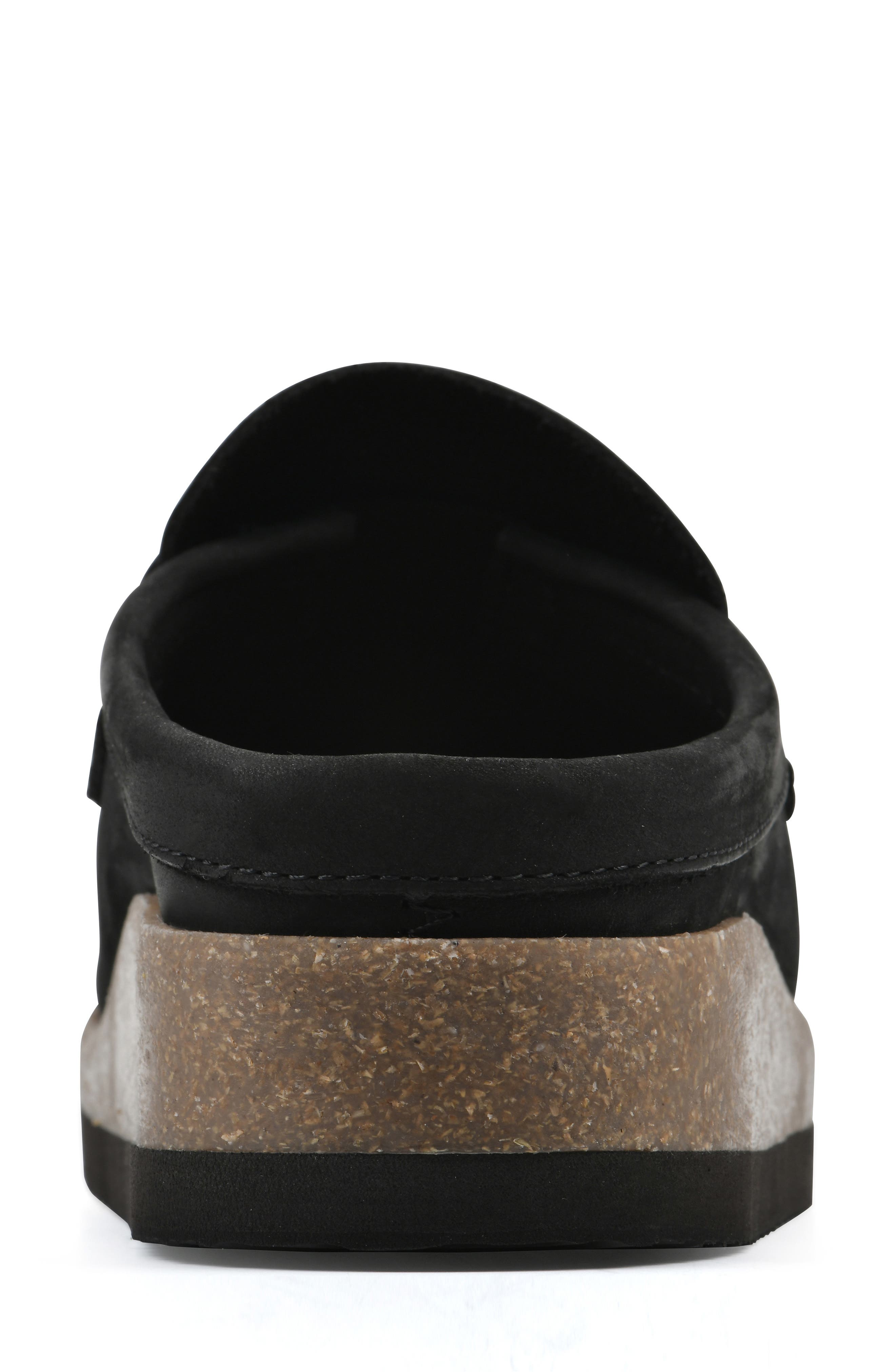 White Mountain Footwear Brinlee Clog, Alternate, color, Black Nubuck