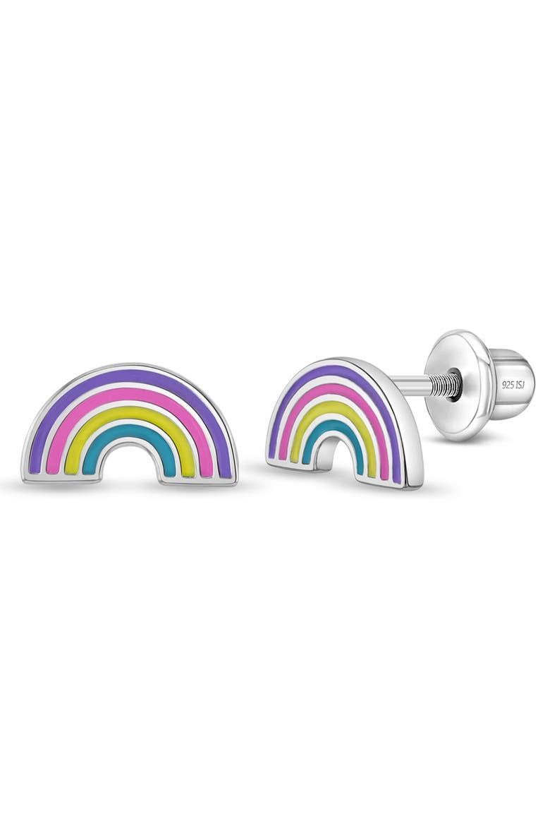 Magical Rainbow Girl Earrings, Main, color, Light Blue