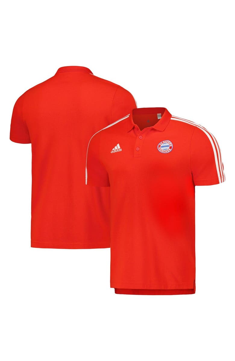 adidas Men's adidas Red Bayern Munich 2023/24 DNA Polo, Main, color, 