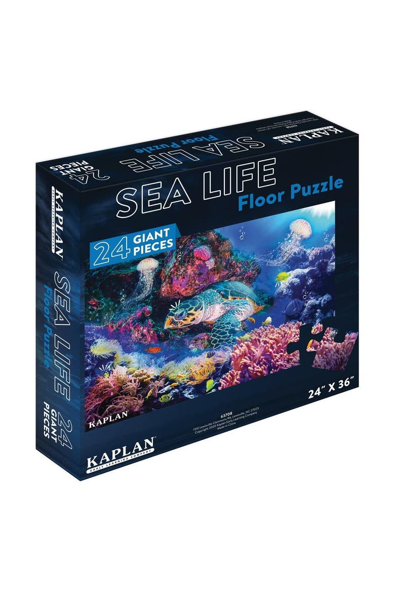 Sea Life Floor Puzzle - 24 Pieces, Alternate, color, Multicolored