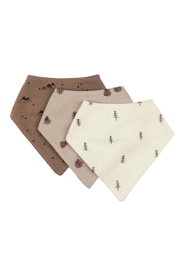 3-Pack Organic Cotton Bandana Bibs, Main, color, PINE & PEAK