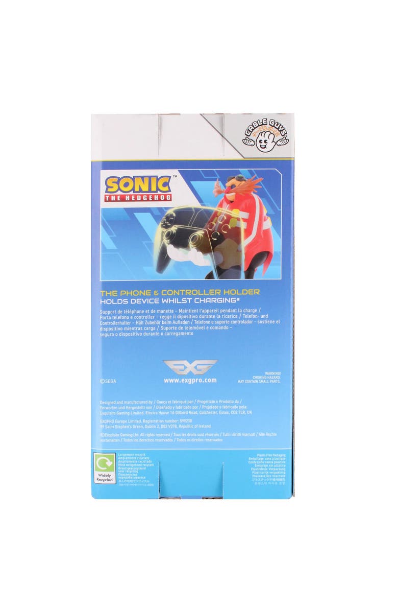 Exquisite Gaming Sonic Dr. Eggman Cable Guys Controller Phone Holder Collectible, Alternate, color,