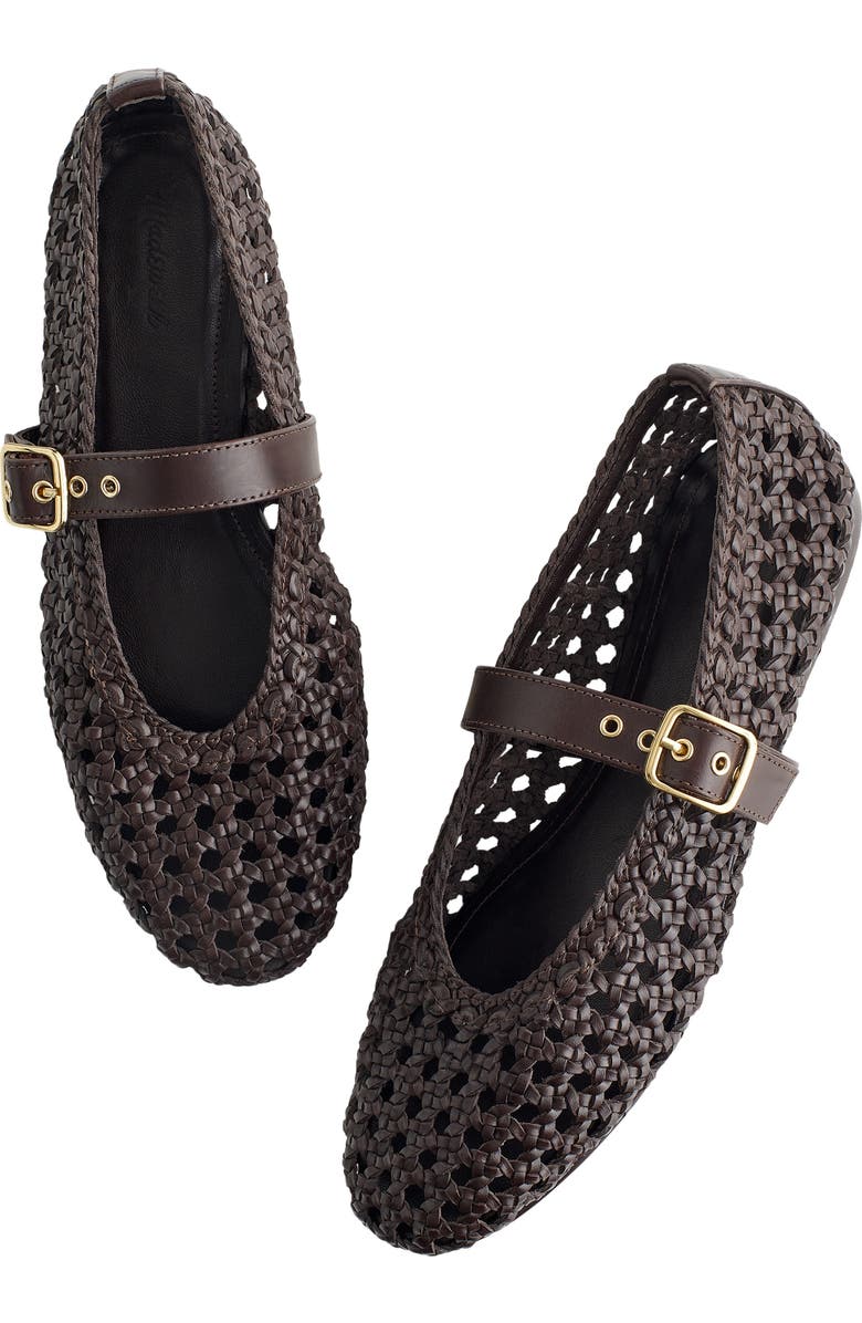 Madewell The Remy Mary Jane Flat, Alternate, color, Dark Carob