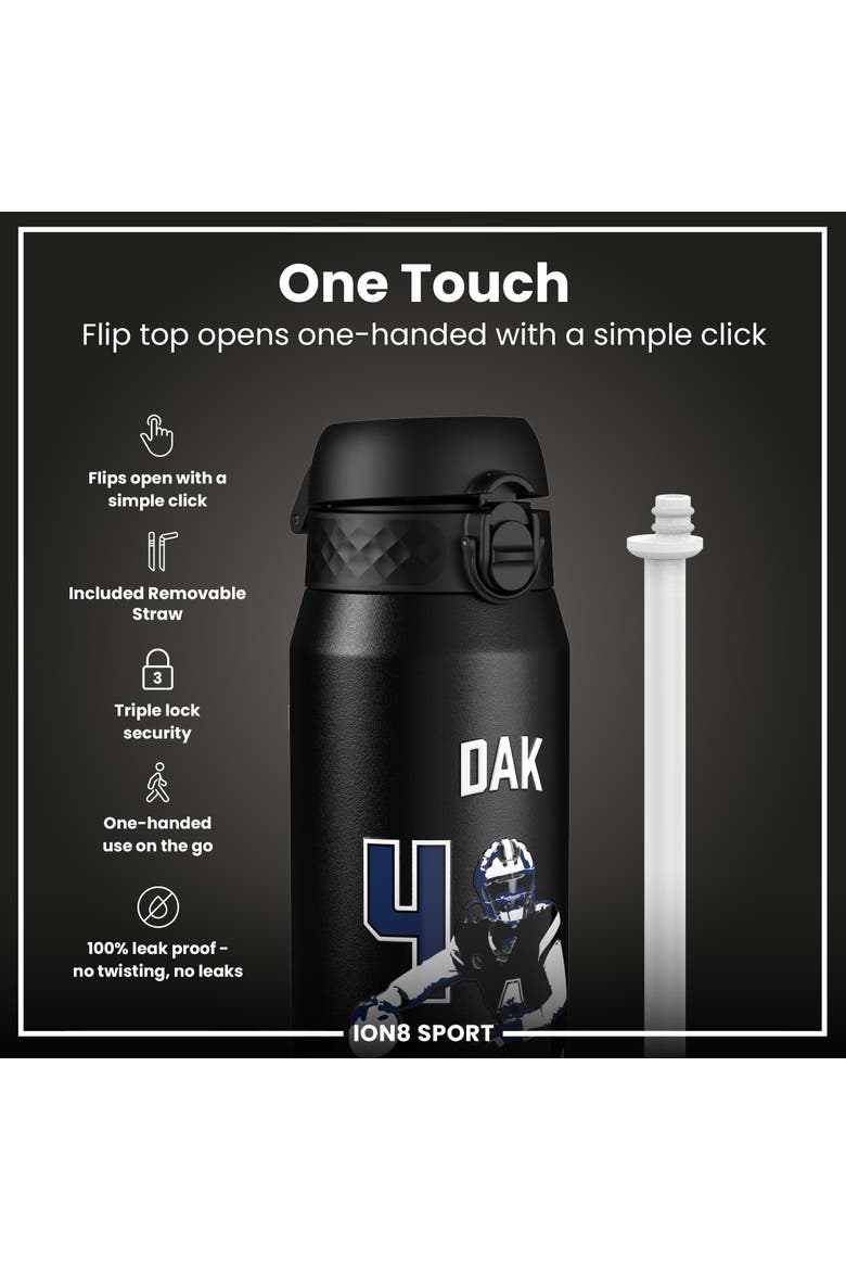 NFL PA Thermal Steel ION8 Water Bottle - Locked in Series, Alternate, color, 4