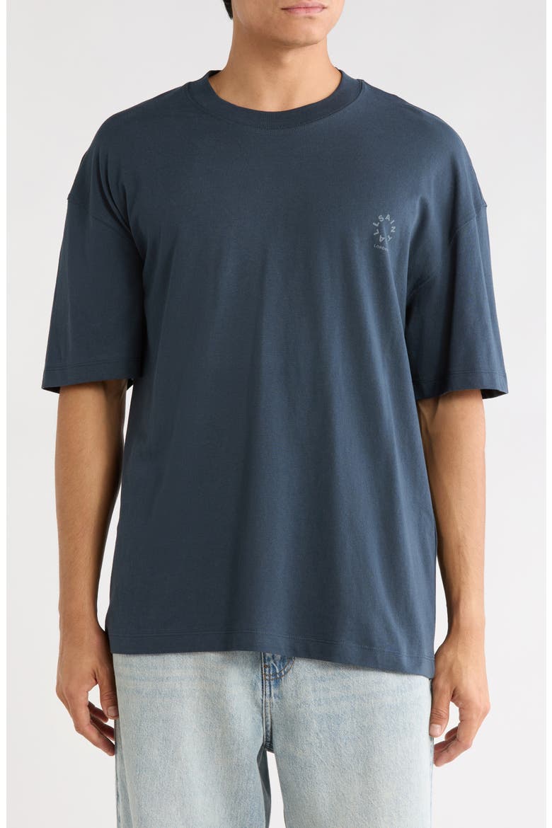 Ven Oversized Cotton T-Shirt, Main, color, MOONSTONE BLUE