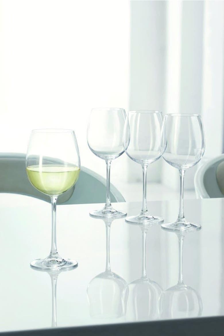 Vivendi Wine Glass, Set of 4, Alternate, color, White