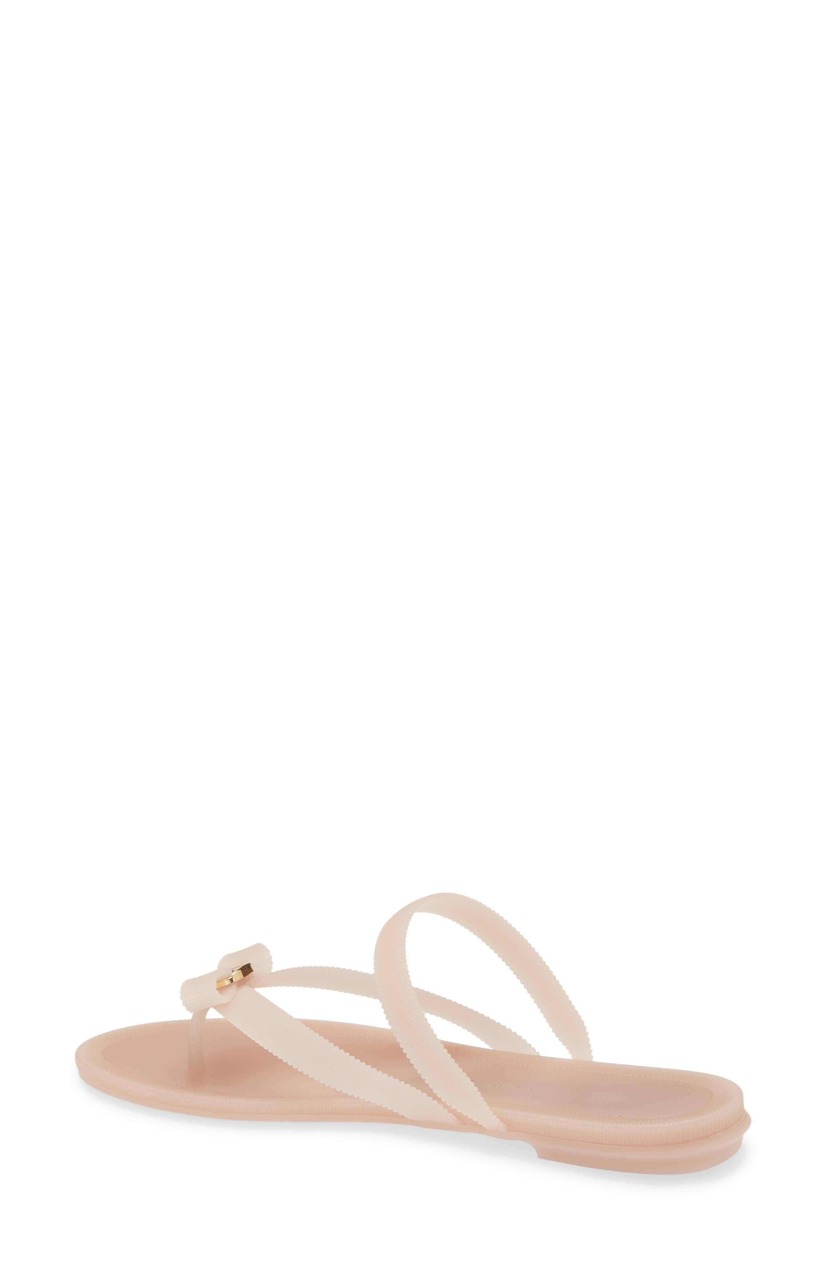 FERRAGAMO Vara Bow Jelly Sandal, Alternate, color, Dusty Pink Dusty Pink Giove