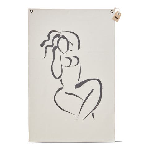 Goddess Wall Art Panels - Natural Cotton Everyday Decor