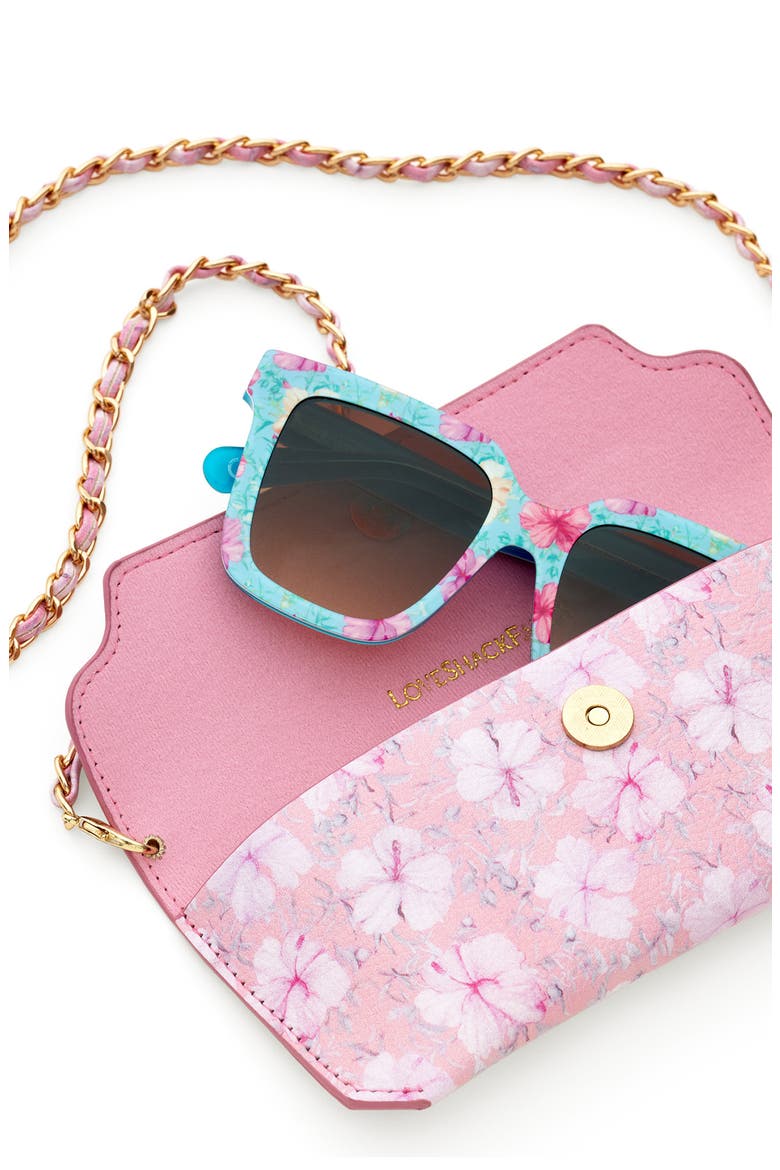Novella 53mm Gradient Square Sunglasses, Alternate, color, TURQUOISE WAVES