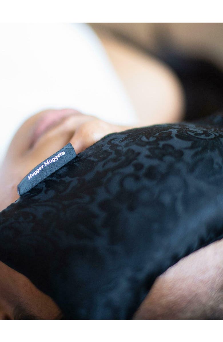 Hugger Mugger Silk Eye Pillow, Alternate, color, Black